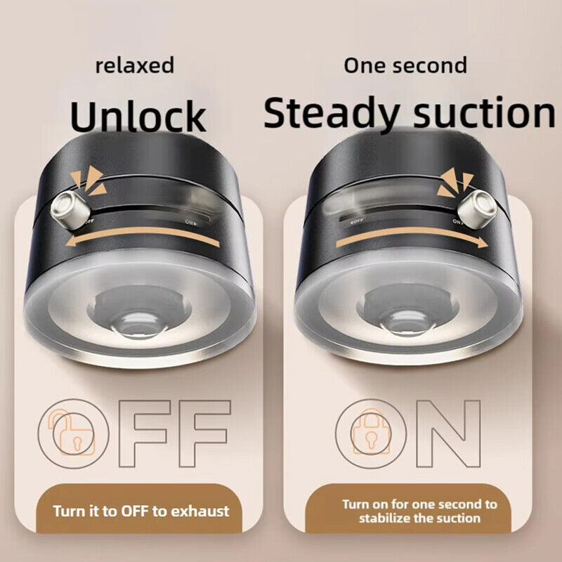 New Premium Magnetic Car Phone Holder – Vacuum Suction Cup Mount with 360° Rotation (No Falling)